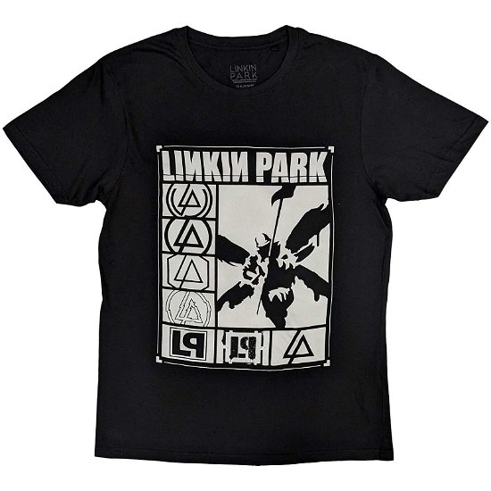 Linkin Park Unisex T-Shirt: Logos Rectangle - Linkin Park - Marchandise -  - 5056737205879 - 