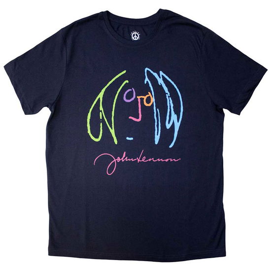 John Lennon Unisex T-Shirt: Self Portrait Full Colour - John Lennon - Merchandise -  - 5056737247879 - 