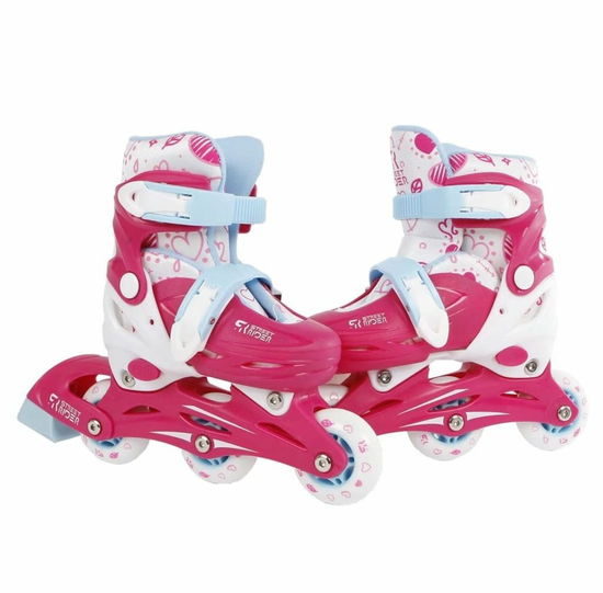 Cover for Inline skates Street Rider hardboot roze / wit (7205xx) maat 27/30 (Toys)