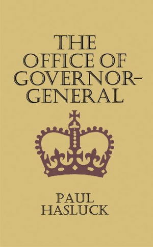 Cover for Paul Hasluck · The Office of the Governor-General (Paperback Book) (2024)