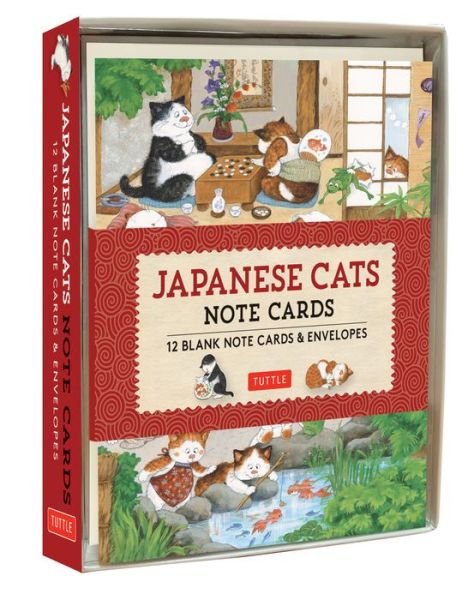 Cover for Tuttle Editors · Japanese Cats Note Cards: 12 Blank Note Cards and Envelopes (Paperback Bog) (2019)