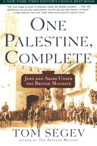 One Palestine Complete - Tom Segev - Books - MACMILLAN USA - 9780805065879 - October 1, 2001