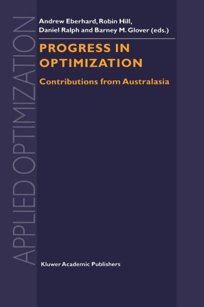 Cover for Andrew Eberhard · Progress in Optimization: Contributions from Australasia - Applied Optimization (Paperback Book) [Softcover reprint of the original 1st ed. 1999 edition] (2011)