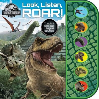 Cover for Pi Kids · Jurassic World: Look, Listen, Roar! (Tavlebog) (2022)