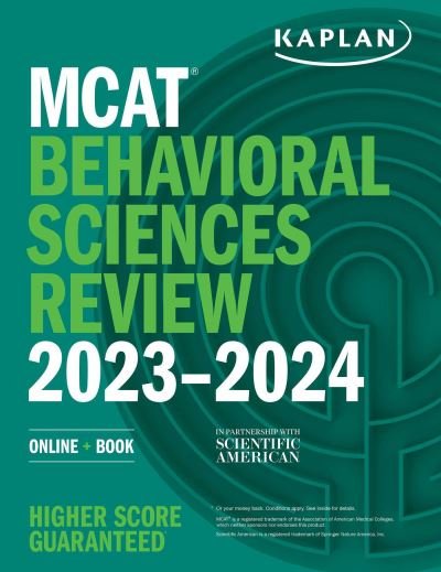 Cover for Kaplan Test Prep · MCAT Behavioral Sciences Review 2023-2024: Online + Book - Kaplan Test Prep (Paperback Book) (2022)