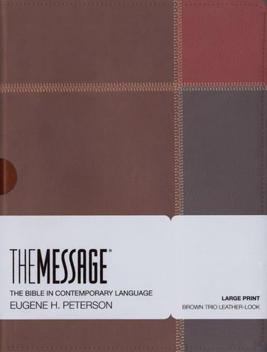 Cover for Eugene H. Peterson · Message Large Print Brown Trio Leatherlo - the Message Bibles (Paperback Book) (2016)