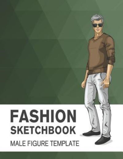 Cover for Lance Derrick · Fashion Sketchbook Male Figure Template (Paperback Book) (2019)