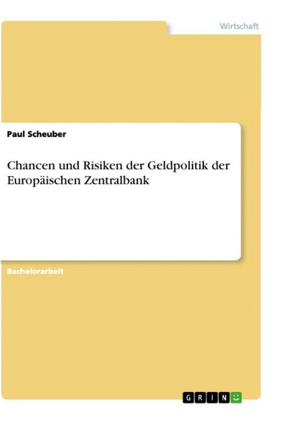 Cover for Scheuber · Chancen und Risiken der Geldpo (Book)