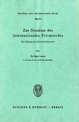 Cover for Lorenz · Zur Struktur des internationalen (Book) (1977)