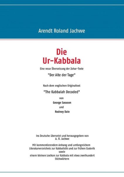 Cover for Arendt Roland Jachwe · Die Ur-kabbala (Paperback Book) [German edition] (2013)