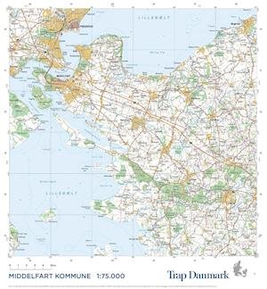 Cover for Trap Danmark · Trap Danmark: Falset kort over Middelfart Kommune (Map) [1.º edición] (2021)