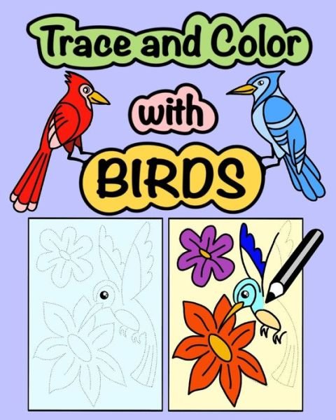Cover for Girvin Ostia · Trace and Color with Birds (Paperback Bog) (2020)