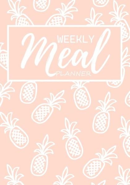 Cover for Matt Savage · Weekly Meal Planner: Weeks of Menu Planning Pages with Weekly Grocery Shopping List Light Pink Pattern (Paperback Book) (2021)