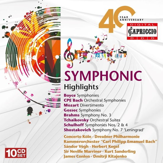 40th Anniversary: Symphonic Highlights - Concerto Koln - Muzyka - CAPRICCIO - 0845221073880 - 6 maja 2022