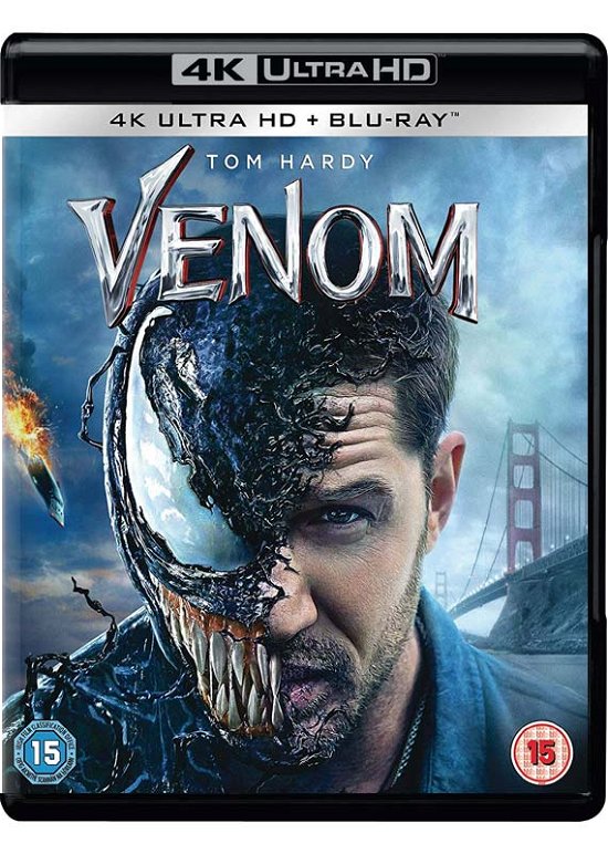 Cover for Venom (4k Blu-ray) · Venom (4K Ultra HD) (2019)