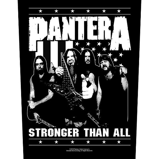 Pantera Back Patch: Stronger Than All - Pantera - Produtos - PHD - 5055339794880 - 19 de agosto de 2019