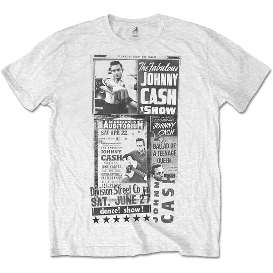 Johnny Cash Unisex T-Shirt: The Fabulous Johnny Cash Show - Johnny Cash - Produtos - Bravado - 5055979967880 - 