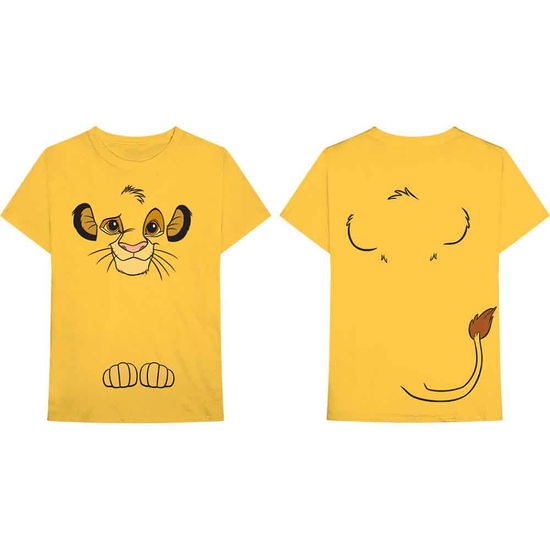 Cover for Lion King - The · The Lion King Unisex T-Shirt: Simba (Back Print) (T-shirt) [size M] [Yellow - Unisex edition]