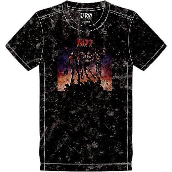 Cover for Kiss · KISS Unisex T-Shirt: Destroyer (Wash Collection) (T-shirt) [size M] [Black - Unisex edition]