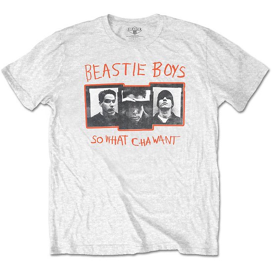 Cover for Beastie Boys - The · The Beastie Boys Unisex T-Shirt: So What Cha Want (T-shirt) [size M] [White - Unisex edition]