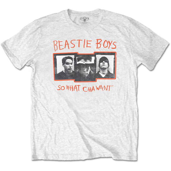 Cover for Beastie Boys - The · The Beastie Boys Unisex T-Shirt: So What Cha Want (White) (T-shirt) [size M] [White - Unisex edition] (2021)