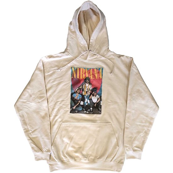 Nirvana Unisex Pullover Hoodie: Trapper Hat Mono Logo - Nirvana - Merchandise -  - 5056561057880 - 