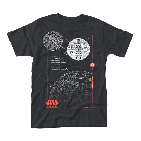 Cover for Star Wars Rogue One · Blue Print Death Star (T-Shirt Unisex Tg. 2XL) (T-shirt) [size XXL] (2017)