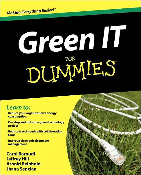 Cover for Baroudi, Carol (Aberdeen Group) · Green IT For Dummies (Paperback Book) (2009)