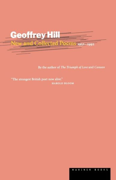 Cover for Geoffrey Hill · Geoffrey Hill's New and Collected Poems: 1952-1992 (Paperback Book) (2000)