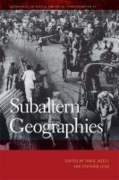Cover for Subaltern Geographies - Geographies of Justice and Social Transformation (Paperback Book) (2019)