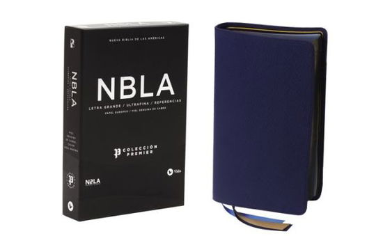 Cover for Vida · Nbla Biblia Ultrafina, Letra Grande, Coleccion Premier, Azul Marino (Leather Book) (2021)