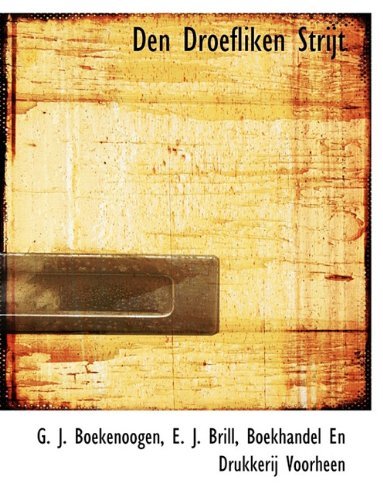 Cover for G. J. Boekenoogen · Den Droefliken Strijt (Paperback Book) [Dutch edition] (2010)