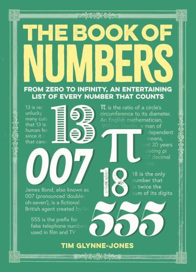 Cover for Tim Glynne-Jones · The Book of Numbers: From Zero to Infinity, An Entertaining List of Every Number That Counts (Hardcover Book) (2024)