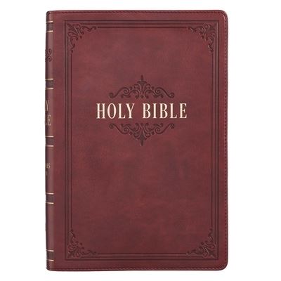 Cover for Burgundy Faux Leather Full-size Giant Print King James Version Bible (Book) (2020)