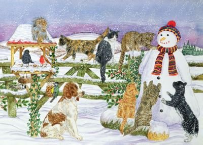 Cover for Peter Pauper Press Inc · Snowman and Friends 1000 Piece Jigsaw Puzzle (N/A) (2021)
