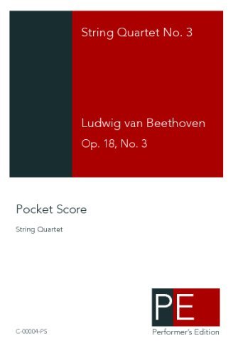 Cover for Ludwig Van Beethoven · String Quartet No. 3: Pocket Score (Taschenbuch) [Poc edition] (2009)