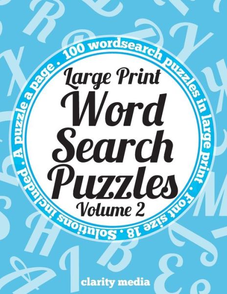 Cover for Clarity Media · Large Print Wordsearch Puzzles Volume 2 (Paperback Book) (2015)