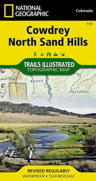 Cover for National Geographic Maps · Cowdrey / North Sand Hills: Trails Illustrated (Kort) (2022)