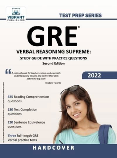 GRE Verbal Reasoning Supreme - Vibrant Publishers - Książki - Vibrant Publishers - 9781636510880 - 18 grudnia 2021