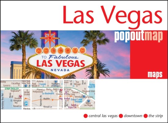 Cover for Las Vegas PopOut Map: Pocket size pop up city map of Las Vegas - PopOut Maps (Map) (2024)
