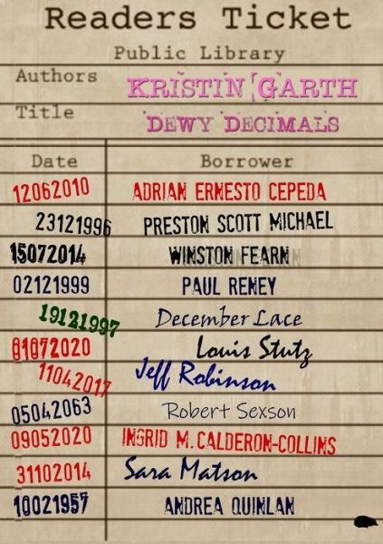 Cover for Kristin Garth · Dewy Decimals (Paperback Book) (2020)