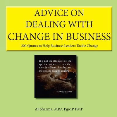 Cover for Aj Sharma · Advice on Dealing with Change in Business (Pocketbok) (2018)