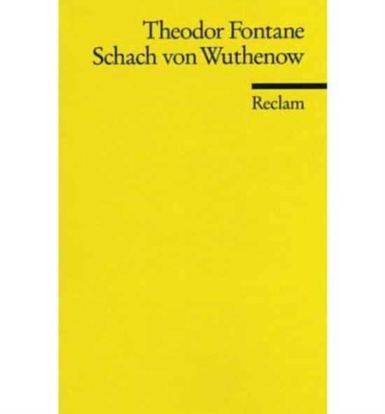 Cover for Fontane · Schach Von Wuthenow (Paperback Book)