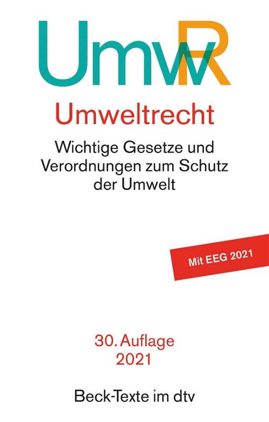 Cover for Dtv Verlagsgesellschaft · Umweltrecht (UmwR) (Paperback Bog) (2021)