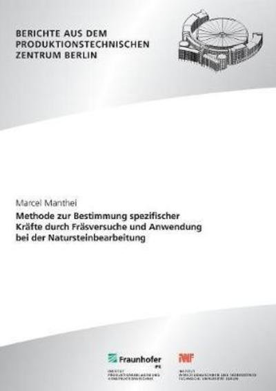 Cover for Manthei · Methode zur Bestimmung spezifis (Bok) (2018)