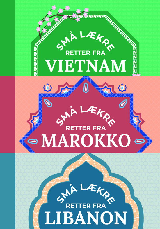 Cover for Marianne Magnier-Moreno, Orathay Souksisavanh, Yasmine Aissaoui · Spiralbogsserien Mad: 3 displays af 10 stk, Små lækre retter fra; Libanon, Marokko og Vietnam (Spiral Book) [1st edition] (2024)