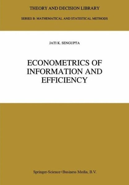 Jati Sengupta · Econometrics of Information and Efficiency - Theory and Decision Library B (Paperback Book) [Softcover reprint of hardcover 1st ed. 1993 edition] (2010)