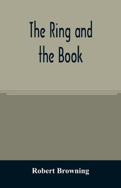 Cover for Robert Browning · The ring and the book (Paperback Book) (2020)