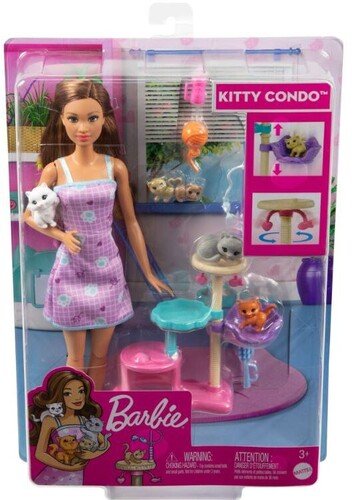 Barbie Kitty Condo Playset Brunette - Barbie - Produtos -  - 0194735062881 - 1 de julho de 2022