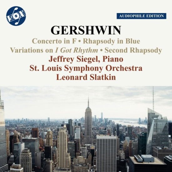 Cover for Siegel, Jeffrey / St. Louis Symphony Orchestra / Leonard Slatkin · Gershwin: Concerto in F/rhapsody in Blue (CD) (2023)